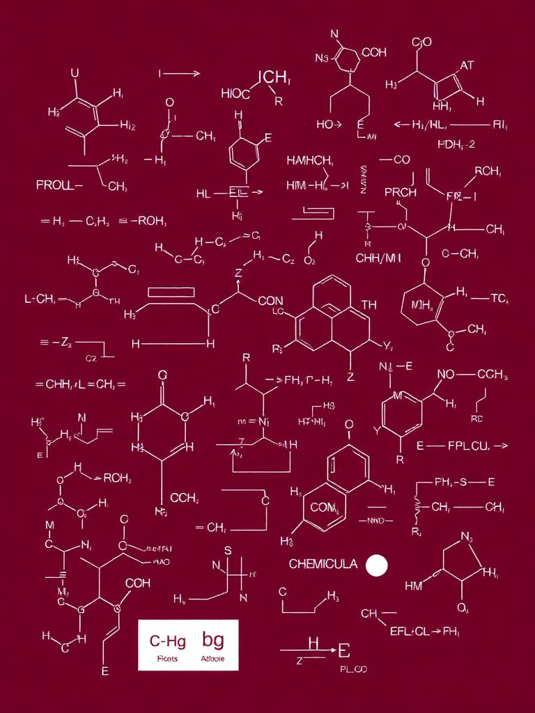 Chemical molecular formulas and structures